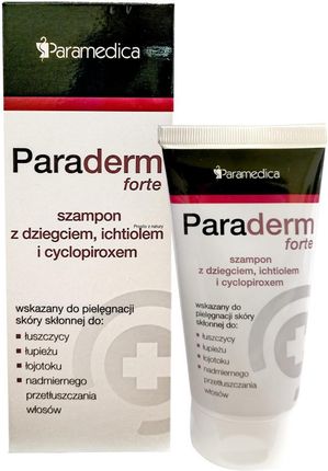 PARAMEDICA PARADERM FORTE szampon z dziegciem ichtiolem i cyclopiroxem 150g