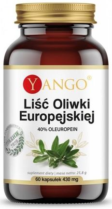 Yango Liść Oliwki Europejskiej 40% Oleuropein 430 mg 60 kaps