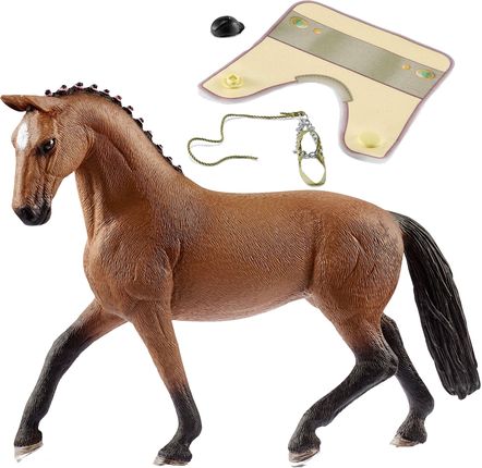 Schleich Zestaw Horse Club Figurka Klacz Rasy Hanover Derka Kantar Z Uwiązem I Toczek Dla Jeźdźca