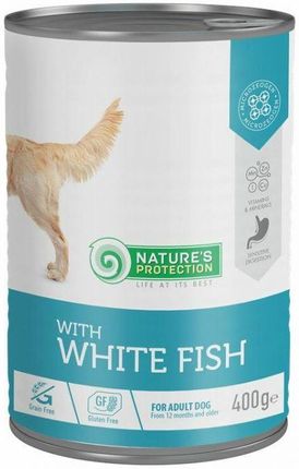 Nature'S Protection Sensitive Dog Z Białą Rybą Puszka 400G