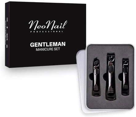 NEONAIL Gentleman Manicure Set cążki do paznokci i skórek 3 szt. 
