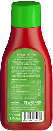 Xucker Ketchup z ksylitolem 500ml - zdjęcie 2