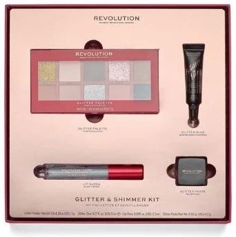 Makeup Revolution Zestaw Prezentowy Glitter & Shimmer Kit