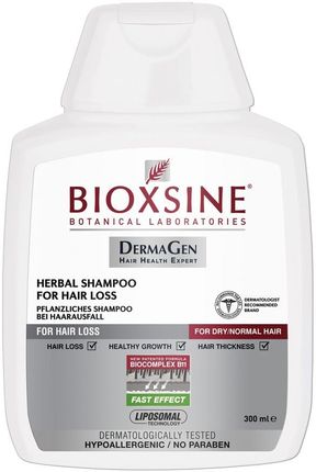 Bioxsine Ziołowy Szampon Przeciw Wypadaniu Włosy Suche I Normalne 300 ml