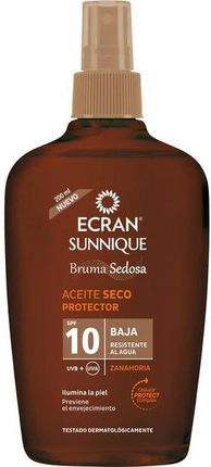 Ecran Olejek Cytrynowy Do Opalania Spf 10 Sunnique Sunscreen Silky Oil Spf10 200 Ml