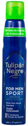 Tulipan Negro Dezodorant W Sprayu Dla Mężczyzn For Men Sport Deo Spray 200 Ml