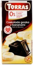 Zdjęcie Torras Czekolada gorzka z bananami 75g - Zagórz