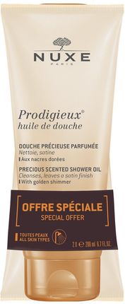 Zestaw NUXE Prodigieuse olejek pod prysznic ze złotymi drobinkami 2x200ml