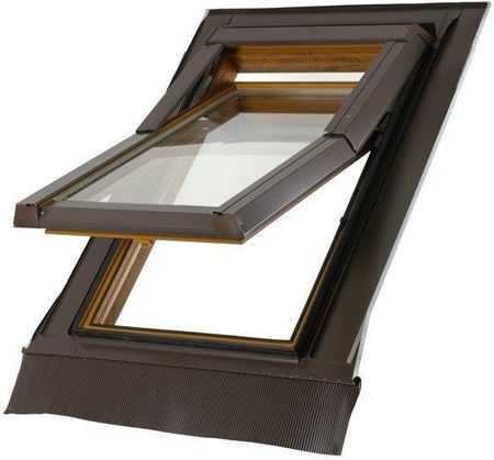 Dobroplast Skylight Premium 78X98 Białe Pvc Blacha Brąz