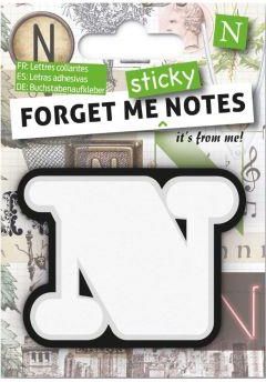 If Forget Me Sticky Notes Kart Samoprzylepne Litera N