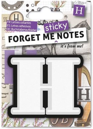 If Forget Me Sticky Notes Kart Samoprzylepne Litera H