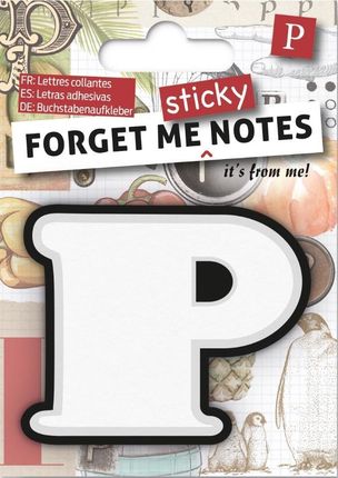 If Forget Me Sticky Notes Kart Samoprzylepne Litera P