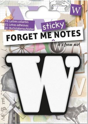 If Forget Me Sticky Notes Kart Samoprzylepne Litera W