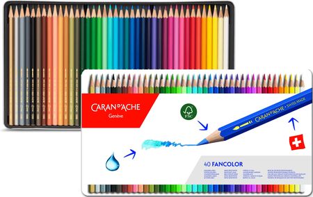 Caran D'Ache Kredki Fancolor 40 Kolorów