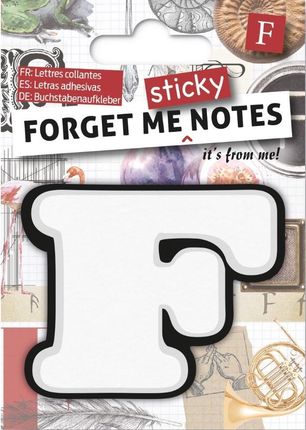 If Forget Me Sticky Notes Kart Samoprzylepne Litera F