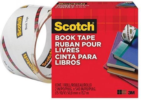 Taśma klejąca SCOTCH Book Repair (845) do naprawy książek 50,8mm 13,7m transparentna