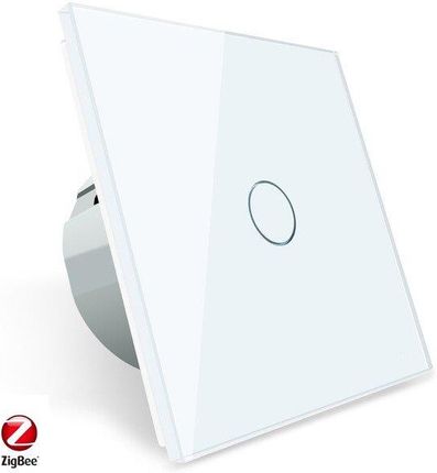 Livolo Wkład Włącznika Dotykowego Pojedynczego Zigbee Wifi Z Białym Panelem Szklanym (VLC701Z61)