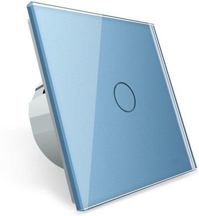 Livolo Moduł Pojedynczego Włącznika Dzwonkowego Z Pojedynczym Niebieskim Panelem Szklanym (VLC701B69)