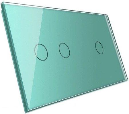 Livolo Podwójny Panel Szklany W Kolorze Zielonym (701268)