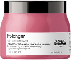 L’Oréal Professionnel Serie Expert Pro Longer Maseczka Wzmacniająca Dla Osłabionych Zniszczonych I Rozdawjających Się Włosów 500 Ml - Maseczki