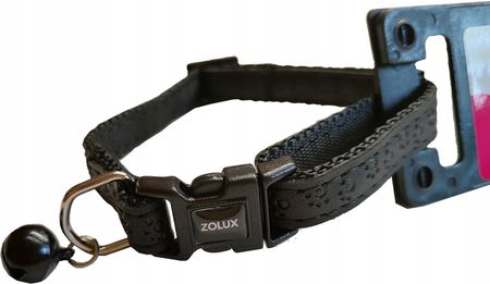 Zolux Obroża Dla Kota Mac Leather 10 MM Czarna