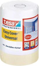 Zdjęcie Tesa Folia z taśmą malarską Professional Easy Cover UNIVERSAL 33m x 550mm - Szadek