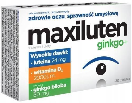 MAXILUTEN GINKGO+ 30 tabl - zdjęcie 1 MAXILUTEN GINKGO+ 30 tabl