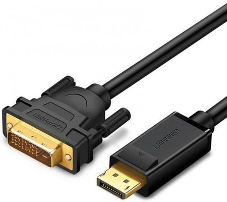 Ugreen Kabel DisplayPort do DVI DP103 FullHD jednokierunkowy 2m czarny (10221)