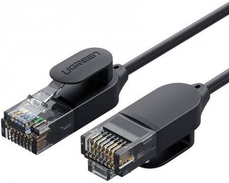 Ugreen Kabel sieciowy NW122 Ethernet RJ45 Cat.6A UTP 1.5m czarny (70333)