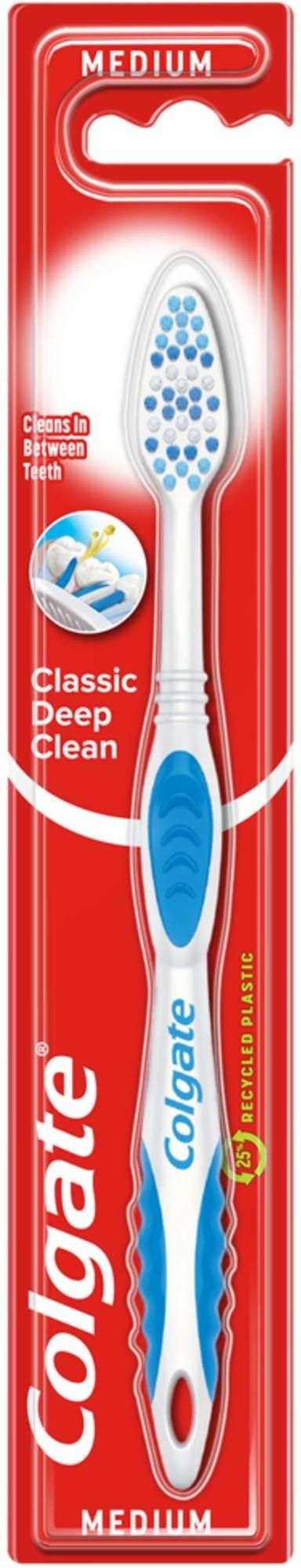 Colgate Classic Deep Clean Medium Szczoteczka Do Zębów Średnia - zdjęcie 1 Colgate Classic Deep Clean Medium Szczoteczka Do Zębów Średnia