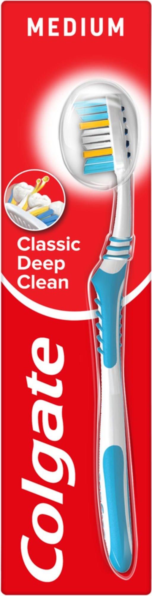 Colgate Classic Deep Clean Medium Szczoteczka Do Zębów Średnia - zdjęcie 2 Colgate Classic Deep Clean Medium Szczoteczka Do Zębów Średnia
