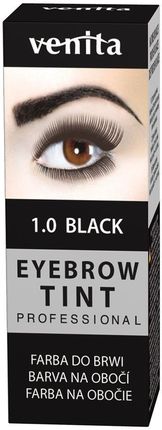venita Professional Eyebrow Tint farba do brwi w proszku 1.0 Black