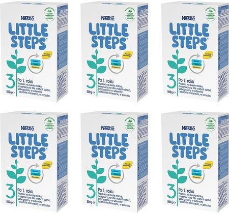 NESTLE Little Steps 3 Mleko Modyfikowane Junior dla dzieci po 1. Roku 6x500g