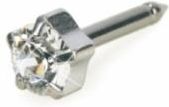 Kolczyk do przekłuwania uszu naturalny tytan medyczny tiffany 5 mm Crystal 1szt Blomdahl kolczyki
