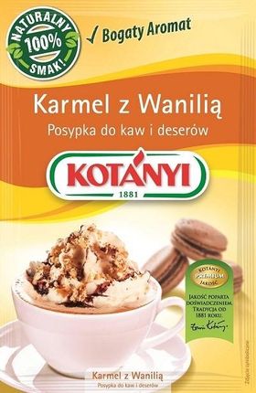 Kotanyi Karmel z Wanilią do kaw i deserów 20g