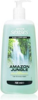 Avon Senses Amazon Jungle Żel Pod Prysznic Do Ciała I Włosów Dla Mężczyzn 720Ml