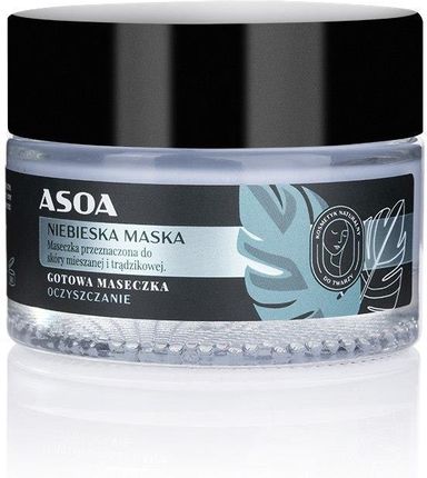 Asoa Maseczka Do Twarzy Niebieska Glinka 50Ml