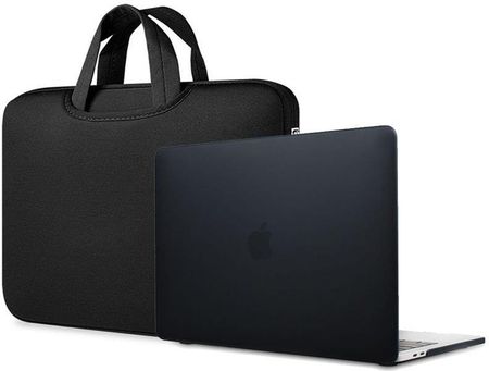 Torba pokrowiec neopren +Etui Hard Case MacBook Air 13 Czarny - Czarny (31535UNIW)