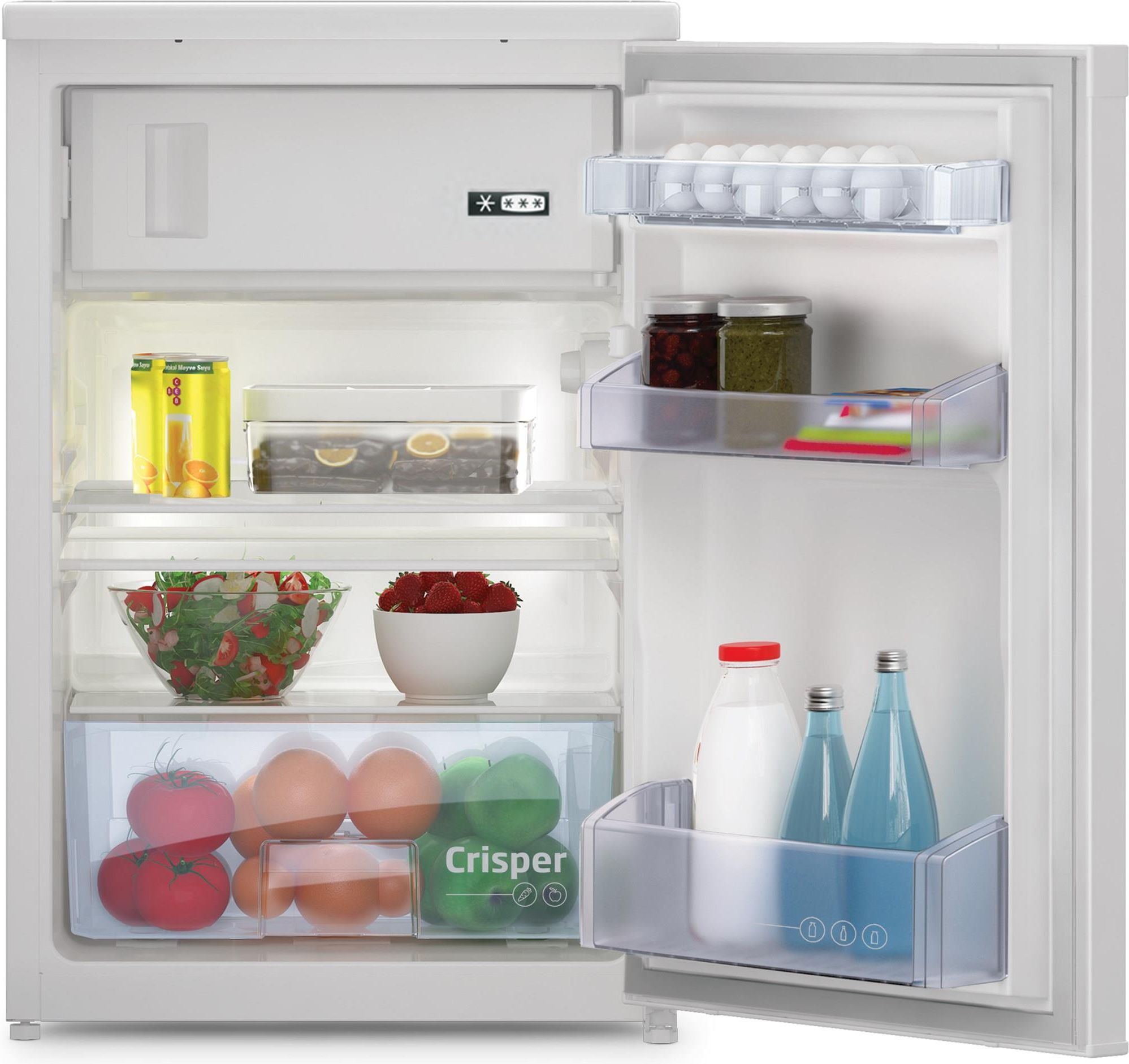 Lodówka Beko TSE1234FSN jednodrzwiowa 84 cm Szara od 1166,00