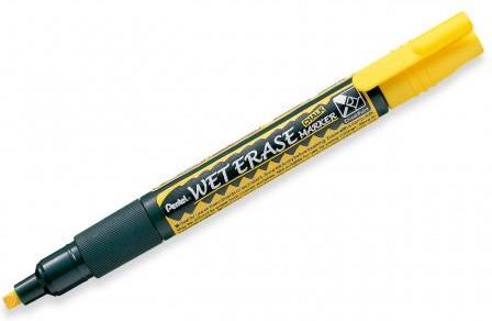 Marker kredowy czarny Pentel SMW26-G żółty