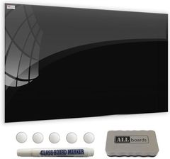 Zdjęcie Szklana tablica magnetyczna 200x100 cm CZARNA - Tychy