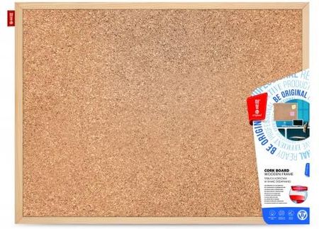 Memoboards Tablica Korkowa Drewniana 40X30 Cm Amex Mtc040030