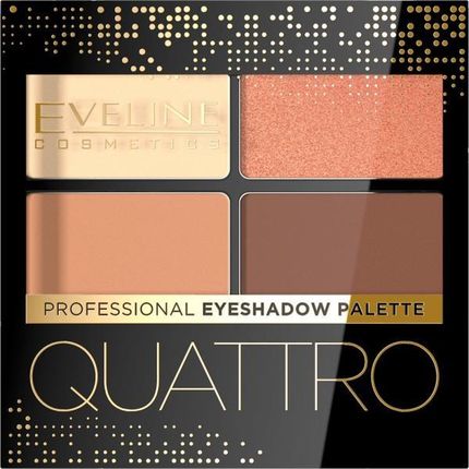 eveline cosmetics Cienie do powiek z aplikatorem Quattro Professional Eyeshadow Palette 01