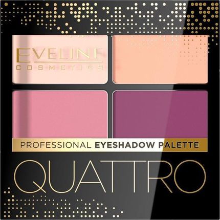 eveline cosmetics Cienie do powiek z aplikatorem  Quattro Professional Eyeshadow Palette 03
