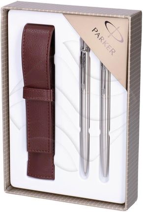 Parker Komplet Długopis+Ołówek Z Etui Jotter Core Stalowy Ct Bp Pcl [S0820560]