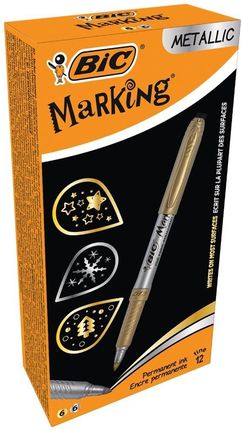 Marker Marking Metallic Ink Złoty I Srebr. (12Szt)