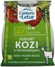 Cantero De Letu Jogurt Kozi Z Truskawkami Bio 125G - Jogurty kefiry i desery mleczne
