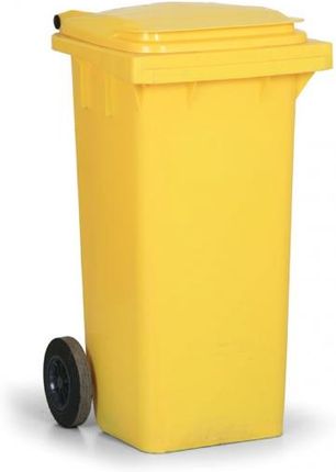 B2B Partner Plastikowy Pojemnik Na Odpady 120 Litrów Żółty