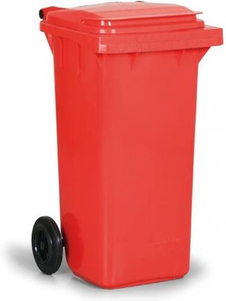 B2B Partner Plastikowy Pojemnik Na Odpady 120 Litrów Czerwony