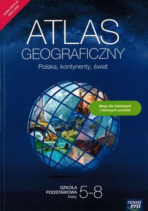 Geografia atlas Polska kontynenty świat klasy 5-8 szkoła podstawowa 66850
